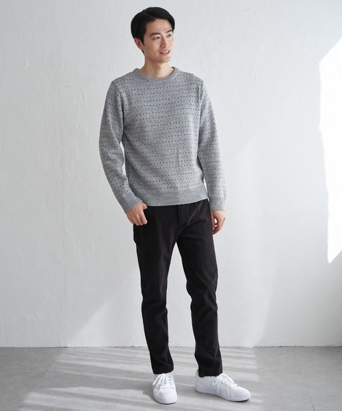 ikka(イッカ)の「カラーバーズアイニット(ニット/セーター・メンズ・ワイン/ネイビー/グレー・L/M/XL/S)」の20枚目の写真