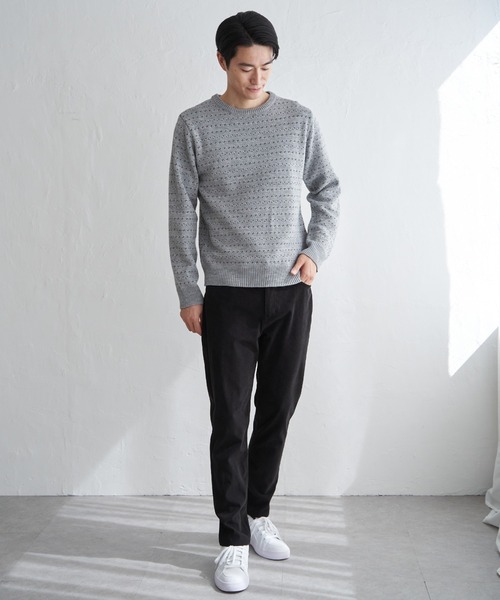 ikka(イッカ)の「カラーバーズアイニット(ニット/セーター・メンズ・ワイン/ネイビー/グレー・L/M/XL/S)」の21枚目の写真