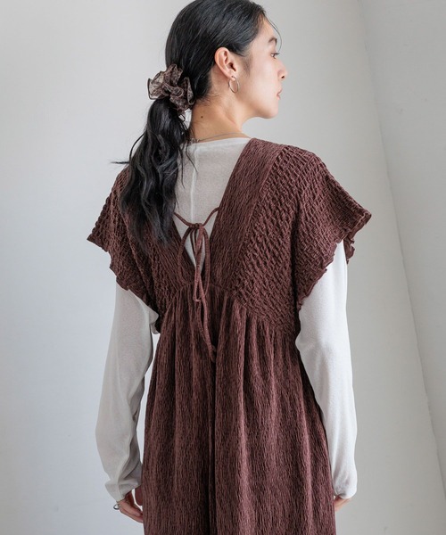 セール】シャーリングベロアサロペ 593383（サロペット/オーバーオール