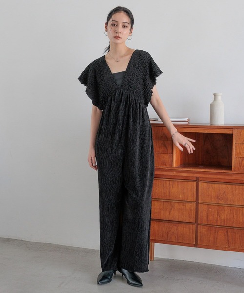 セール】シャーリングベロアサロペ 593383（サロペット/オーバーオール