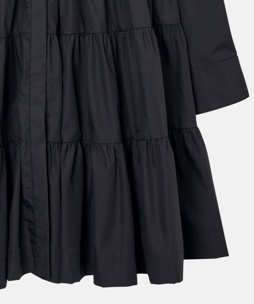 LE CIEL BLEU(ルシェルブルー)の「ドラマティックギャザードシャツドレス / Dramatic Gathered Shirt Dress(ワンピース・レディース・ブラック/オフホワイト・36/38)」の15枚目の写真