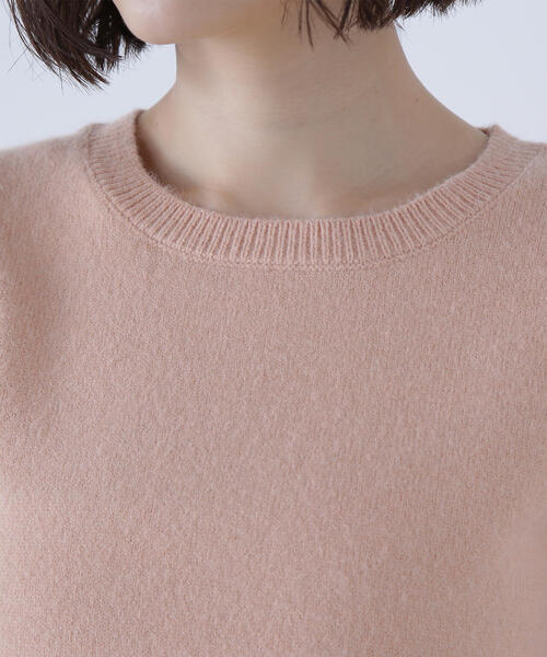 NATURAL BEAUTY BASIC（ナチュラルビューティーベーシック）の「◇ヘムフリルドッキングニット（ニット/セーター・レディース・ブラック/ベージュ/オフホワイト・FREE）」の8枚目の写真