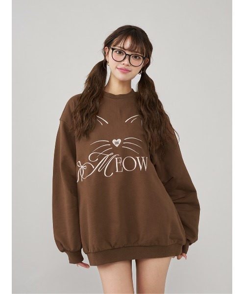 Darich MEOWルーズスウェットプルオーバー ダーリッチ Darich MEOWルーズスウェットプルオーバー
