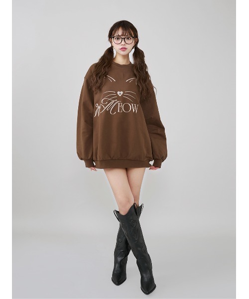 MEOWルーズスウェットプルオーバー（その他トップス）｜Darich