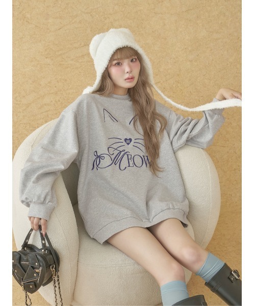 MEOWルーズスウェットプルオーバー（その他トップス）｜Darich