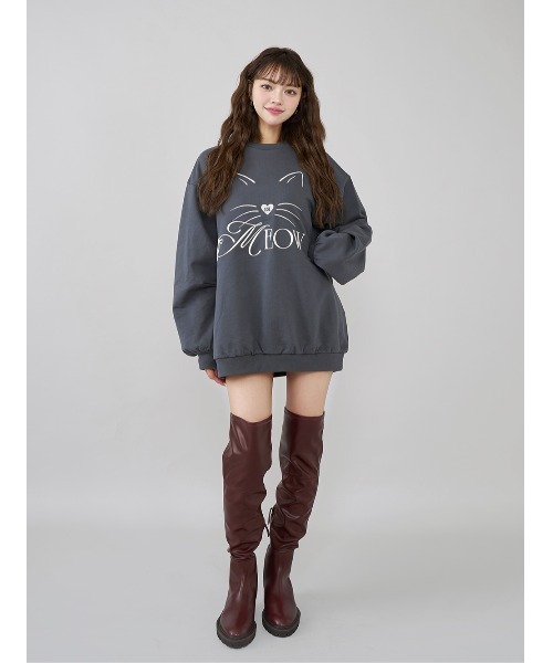 MEOWルーズスウェットプルオーバー（その他トップス）｜Darich