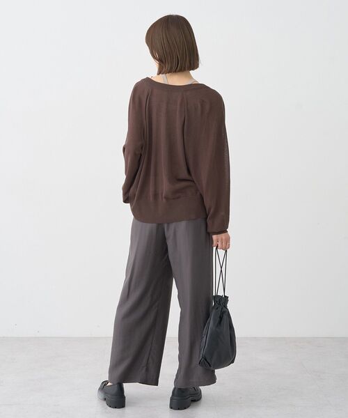 earth music&ecology（アースミュージックアンドエコロジー）の「配色レイヤードタンクトップ（タンクトップ・レディース・ブラウン/グレイッシュベージュ/ブラック・FREE）」の8枚目の写真