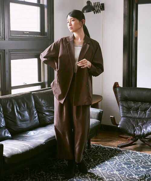 earth music&ecology（アースミュージックアンドエコロジー）の「配色レイヤードタンクトップ（タンクトップ・レディース・ブラウン/グレイッシュベージュ/ブラック・FREE）」の11枚目の写真