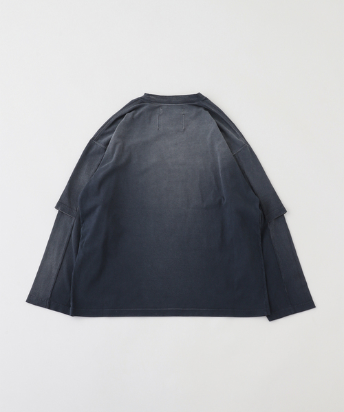 DAIRIKU(ダイリク)の「DAIRIKU / ダイリク "PARADOX"Emboidery Swithing Tee(Tシャツ/カットソー・メンズ・ブルー系その他/ブラック・LARGE/MEDIUM/SMALL)」の3枚目の写真