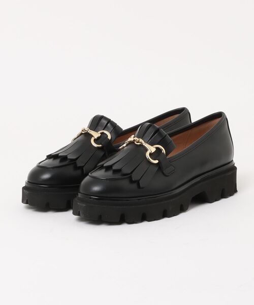 inter-chaussures(インターショシュール)の「【INTER-CHAUSSURES】ラウンドトウキルトビットローファー(I51633)(ローファー・レディース・ブラック/ブラウン・38/35/37/39/36)」の8枚目の写真