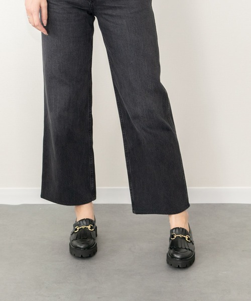 inter-chaussures(インターショシュール)の「【INTER-CHAUSSURES】ラウンドトウキルトビットローファー(I51633)(ローファー・レディース・ブラック/ブラウン・38/35/37/39/36)」の5枚目の写真