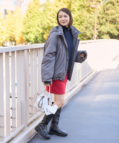 FREAK'S STORE（フリークスストア）の「PRIMALOFT ショート丈 モンスターパーカー /プリマロフト 中わたジャケット（ダウンジャケット/コート・レディース・その他1/ブラウン/オリーブ/ブラック・SMALL/MEDIUM）」の7枚目の写真