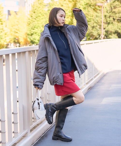 FREAK'S STORE（フリークスストア）の「PRIMALOFT ショート丈 モンスターパーカー /プリマロフト 中わたジャケット（ダウンジャケット/コート・レディース・その他1/ブラウン/オリーブ/ブラック・SMALL/MEDIUM）」の8枚目の写真