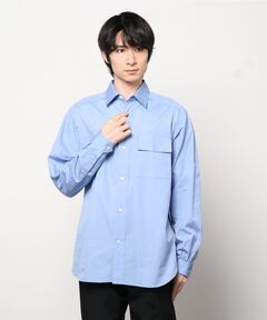 th products オーバーサイズバンドカラーシャツ タロウ ホリウチ Taro Horiuchi ブラウス シャツ 「TARO HORIUCHI/タロウホリウチ