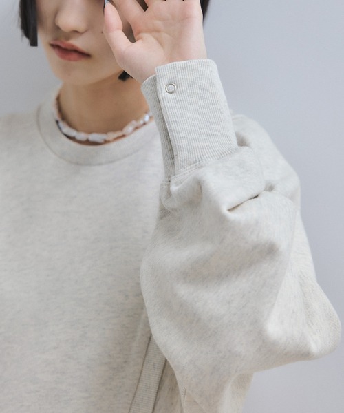 WEB限定】・【サステナブル】バルーンスリーブスウェットワンピース