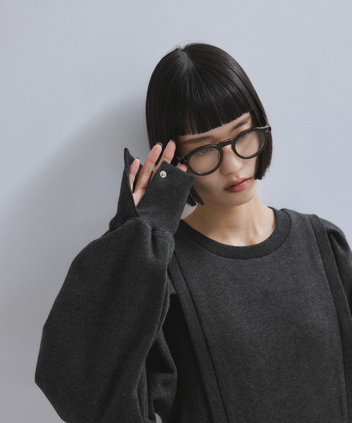 WEB限定】・【サステナブル】バルーンスリーブスウェットワンピース