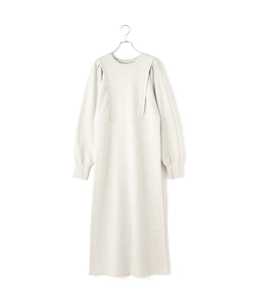 WEB限定】・【サステナブル】バルーンスリーブスウェットワンピース