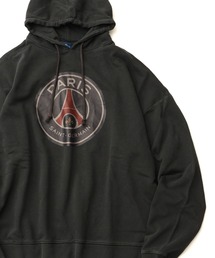 PARIS SAINT-GERMAIN | 【Paris Saint-Germain/パリサンジェルマン】ヴィンテージピグメント加工 ロゴエンブレム 裏毛 プルオーバーパーカー(パーカー)