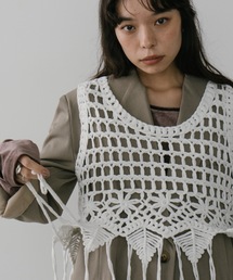 DRWCYS（ドロシーズ）の「クロシェニットベスト（ベスト）」