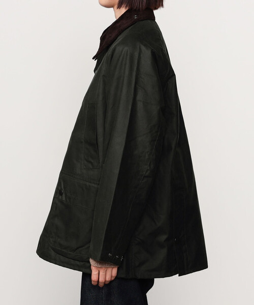 Barbour(バブアー)の「Barbour | BEDALE ワックスコットンブルゾン(オーバーサイズ フィット)WOMEN(カバーオール・レディース・オリーブ/ブラック・34/36)」の12枚目の写真