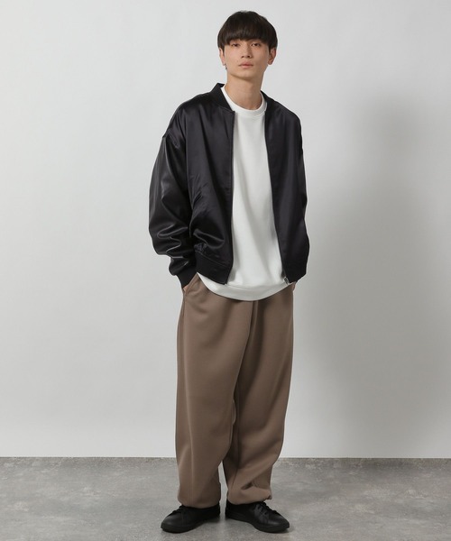 セール】PUレザースカジャン / 589549（ブルゾン）｜LAKOLE（ラコレ