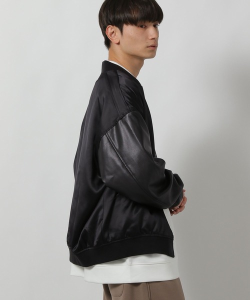 セール】PUレザースカジャン / 589549（ブルゾン）｜LAKOLE（ラコレ