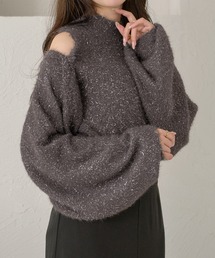 Ambre Neige(Aul[W)glitter shaggy bolero & sleeveless knit set /VM[{&m[X[ujbgZbg(J[fBK/{)