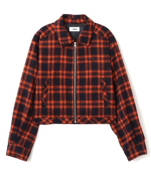atmos pink(アトモスピンク)の「atmos pink Plaid Jacket / アトモス ピンク プレイド ジャケット(その他アウター・レディース・オレンジ/グリーン/ブラック・FREE)」の3枚目の写真