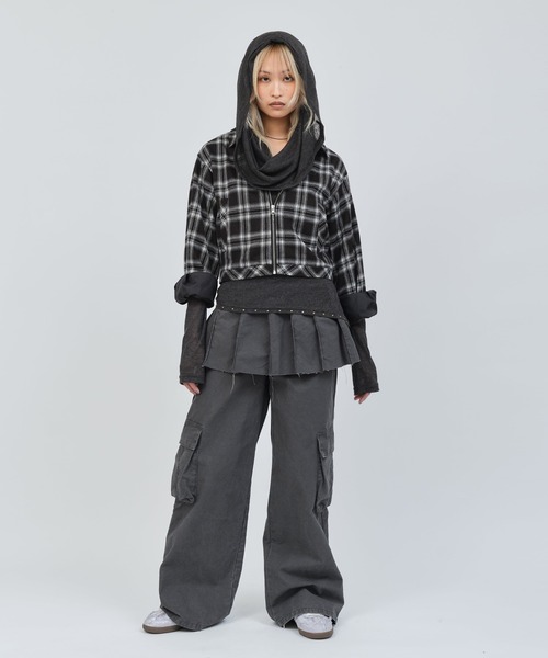 atmos pink(アトモスピンク)の「atmos pink Plaid Jacket / アトモス ピンク プレイド ジャケット(その他アウター・レディース・オレンジ/グリーン/ブラック・FREE)」の12枚目の写真