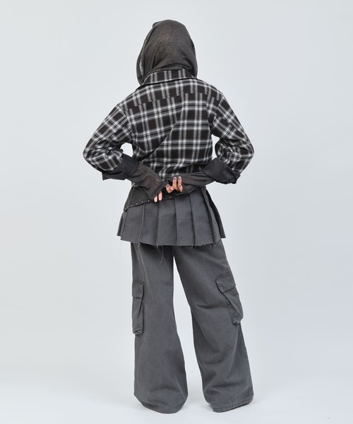 atmos pink(アトモスピンク)の「atmos pink Plaid Jacket / アトモス ピンク プレイド ジャケット(その他アウター・レディース・オレンジ/グリーン/ブラック・FREE)」の11枚目の写真