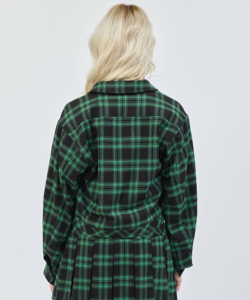 atmos pink(アトモスピンク)の「atmos pink Plaid Jacket / アトモス ピンク プレイド ジャケット(その他アウター・レディース・オレンジ/グリーン/ブラック・FREE)」の19枚目の写真