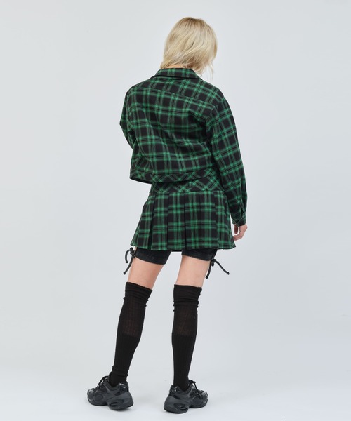 atmos pink(アトモスピンク)の「atmos pink Plaid Jacket / アトモス ピンク プレイド ジャケット(その他アウター・レディース・オレンジ/グリーン/ブラック・FREE)」の20枚目の写真