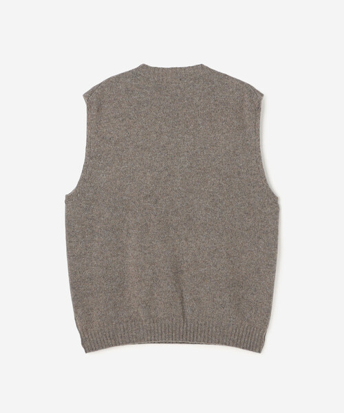 Morris & Sons(モリスアンドサンズ)の「MORRIS & SONS | ジーロンラム クルーネックベスト MEN(ベスト・メンズ・ブラック/ブラウン系その他/オートミール・3/2)」の9枚目の写真