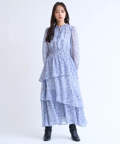 NOELA(ノエラ)の「【15周年】タイニーフラワードビードットワンピース(ワンピース・レディース・ベージュ/ブラック/サックスブルー・S/M)」の11枚目の写真