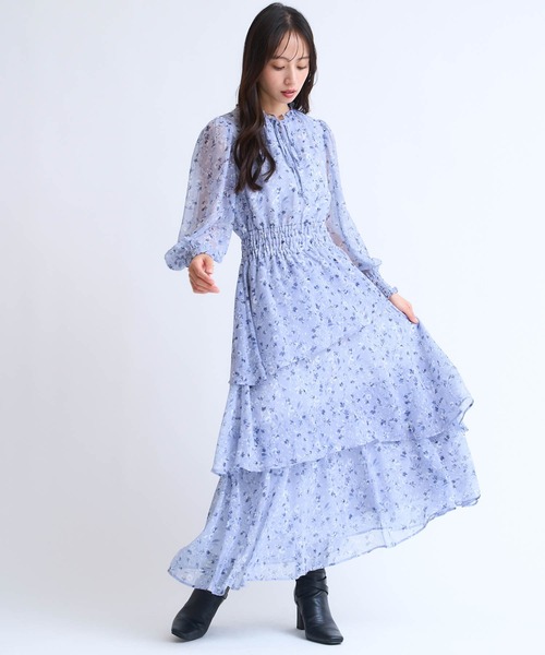 NOELA(ノエラ)の「【15周年】タイニーフラワードビードットワンピース(ワンピース・レディース・ベージュ/ブラック/サックスブルー・S/M)」の13枚目の写真