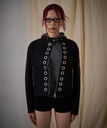 FTW(エフティダブリュー)のEYELET COTTON BIKER JACKET(その他アウター)