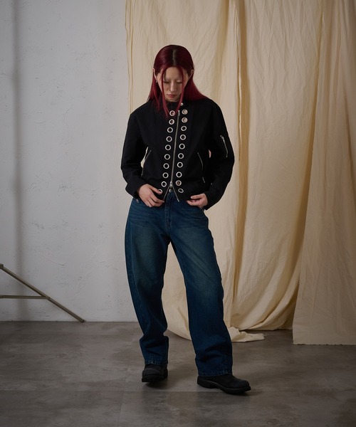 FTW(エフティダブリュー)の「EYELET COTTON BIKER JACKET(その他アウター・レディース・ブラック・MEDIUM/SMALL)」の18枚目の写真