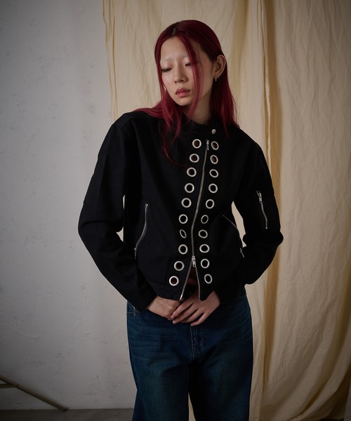 ジャケット・アウター FTW EYELET COTTON BIKER JACKET FTW（エフティダブリュー）の「EYELET COTTON BIKER JACKET（その他