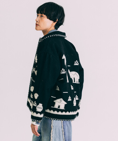 セール】Freada/フリーダ インド刺繍 ウール メキシカン ジャケット