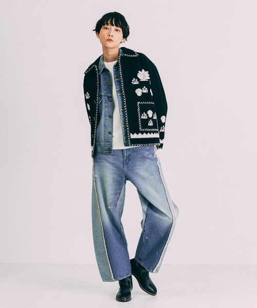 セール】Freada/フリーダ インド刺繍 ウール メキシカン ジャケット