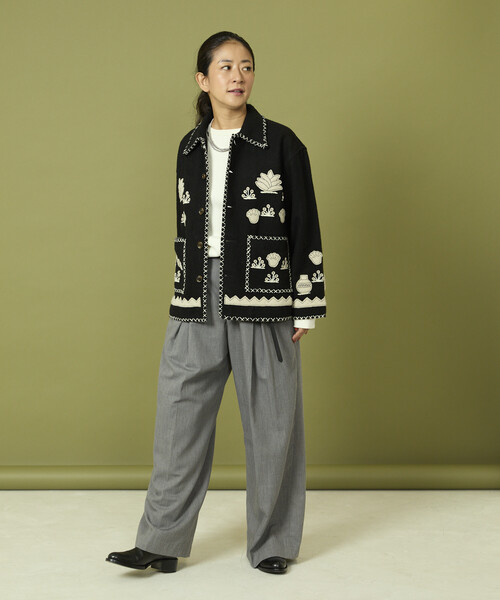 セール】Freada/フリーダ インド刺繍 ウール メキシカン ジャケット