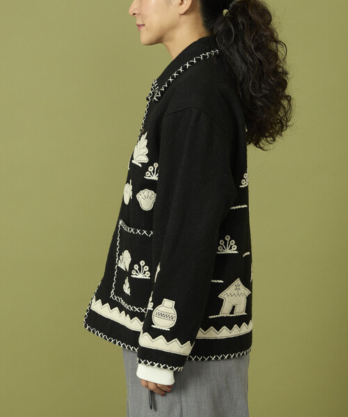 セール】Freada/フリーダ インド刺繍 ウール メキシカン ジャケット