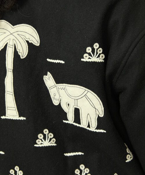 Freada（フリーダ）の「Freada/フリーダ インド刺繍 ウール メキシカン ジャケット（その他アウター・レディース・オフホワイト/ブラック・ONE SIZE）」の19枚目の写真