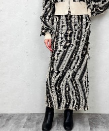 Per sist ence | MIXフリンジニットスカート(スカート)