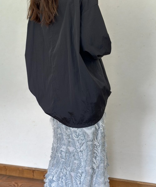 Per sist ence（パーシエンス）の「MIXフリンジニットスカート（スカート・レディース・ネイビー/ブラウン/ベージュ系/アイボリー/ブラック/グレー・ONE SIZE）」の11枚目の写真