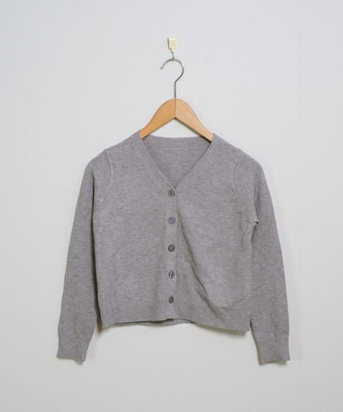 shopnikoniko(ショップニコニコ)の「ベーシック スリムフィット ニットカーディガン(カーディガン/ボレロ・レディース・レッド/ホワイト/グレー/ブラック・フリー)」の8枚目の写真