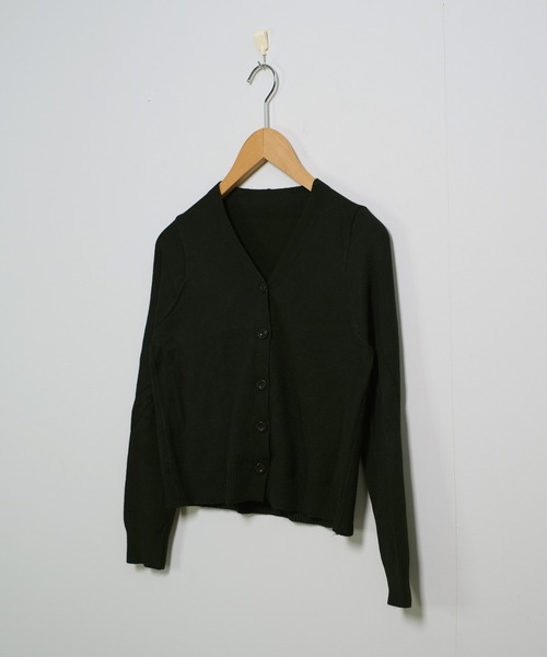 shopnikoniko(ショップニコニコ)の「ベーシック スリムフィット ニットカーディガン(カーディガン/ボレロ・レディース・レッド/ホワイト/グレー/ブラック・フリー)」の11枚目の写真