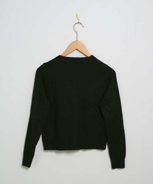 shopnikoniko(ショップニコニコ)の「ベーシック スリムフィット ニットカーディガン(カーディガン/ボレロ・レディース・レッド/ホワイト/グレー/ブラック・フリー)」の12枚目の写真