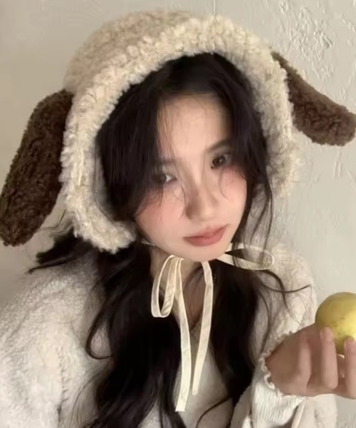 ammy.(エイミードット)の「【 ammy. / エイミードット 】 もこもこ ドッグ デザイン イヤーマフ(イヤーマフ・レディース・ブラウン/ベージュ/ブラック・FREE)」の9枚目の写真