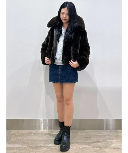 セール】リサイクル リラックスフィット フェイクファージャケット